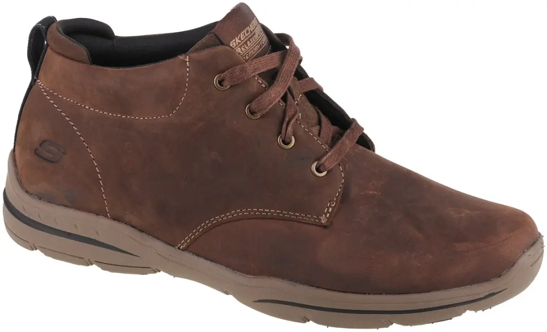 Skechers Harper Melden veterschoenen bruin