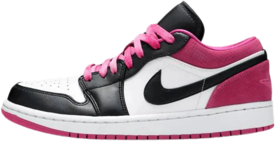 Jordan 1 Low Black Active Fuchsia