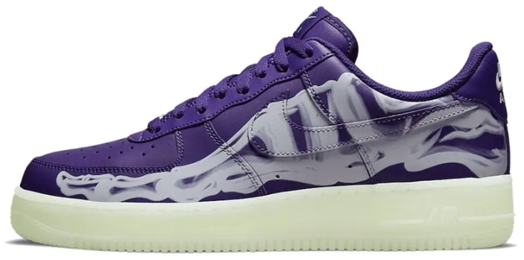 Nike Air Force 1 Low '07 QS Purple Skeleton Halloween (2021)