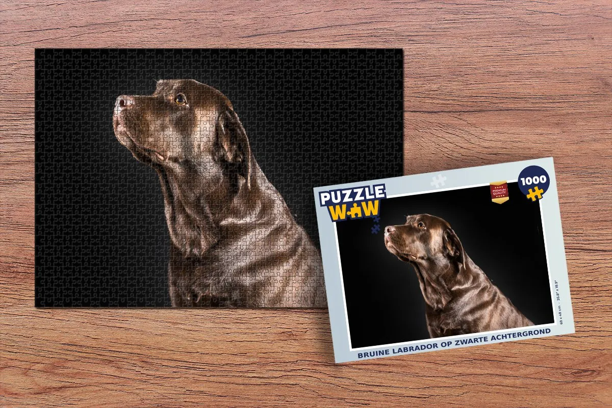 PuzzleWow Hond Portret Legpuzzel 1000 Stuks - Multicolor