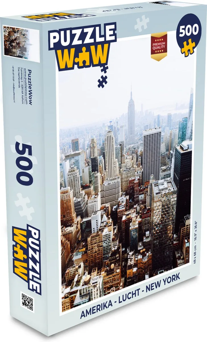 PuzzleWow Amerika Legpuzzel 500 Stuks