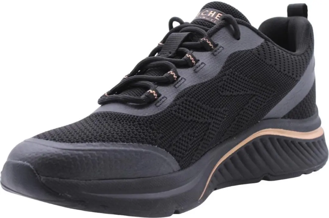 Skechers 155567-BBK Sneaker - Maat 41 - Zwart - afbeelding 4 van 6