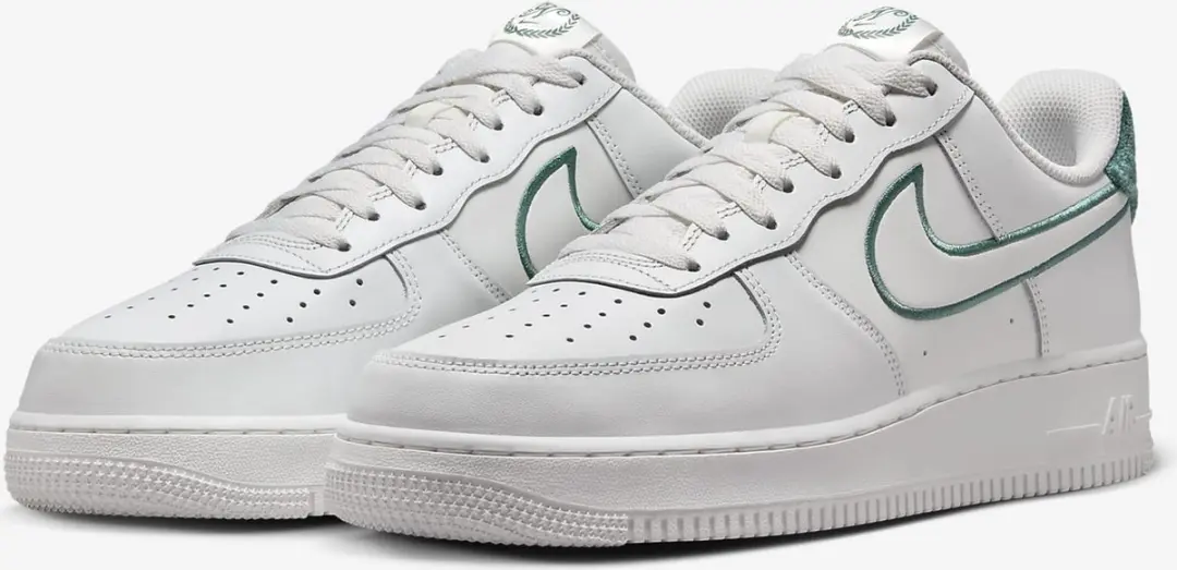 Nike Air Force 1 '07 LV8 Sneakers Heren - Wit/Groen - 45 - afbeelding 2 van 6