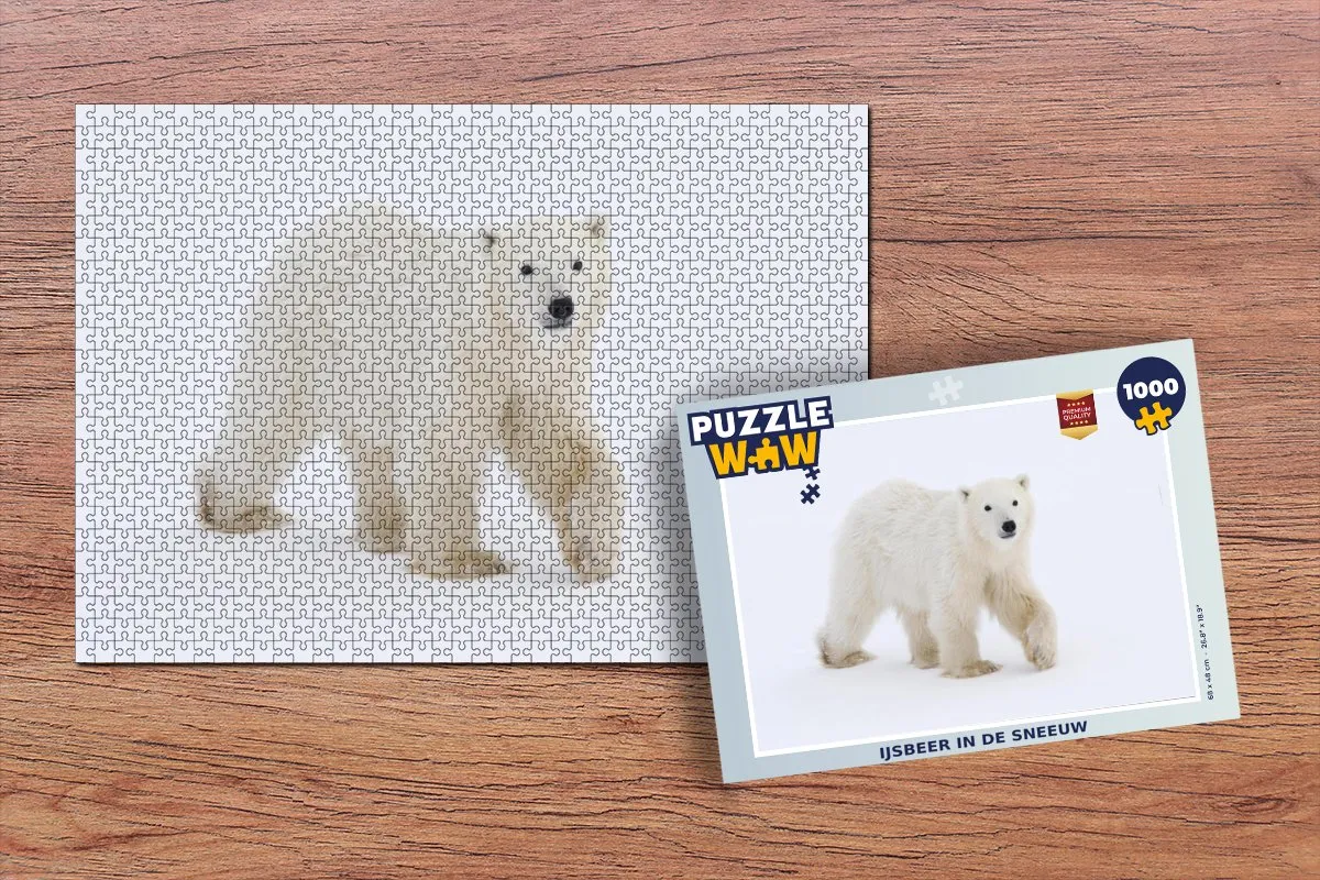 PuzzleWow IJsbeer Legpuzzel 1000 Stuks - Multicolor