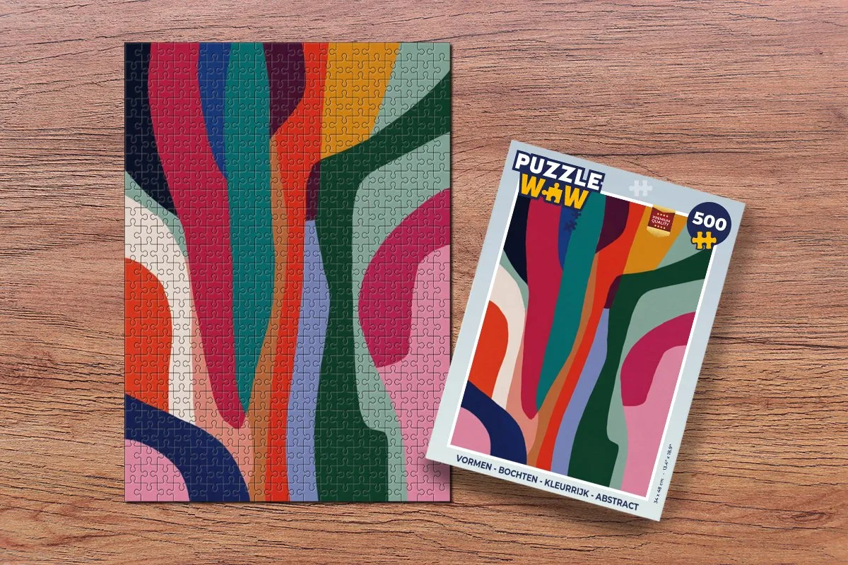 PuzzleWow Abstract Golven Legpuzzel 500 Stuks - 8721406851950