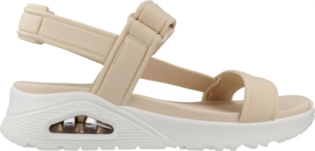 Skechers Uno Summer Stand2 Dames Sandalen - 39 - Naturel - afbeelding 2 van 6