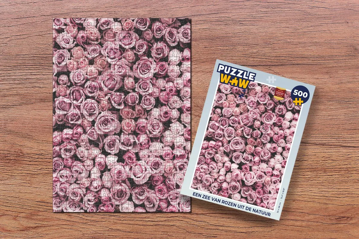 PuzzleWow Botanische Rozen Legpuzzel 500 Stuks - Multicolor