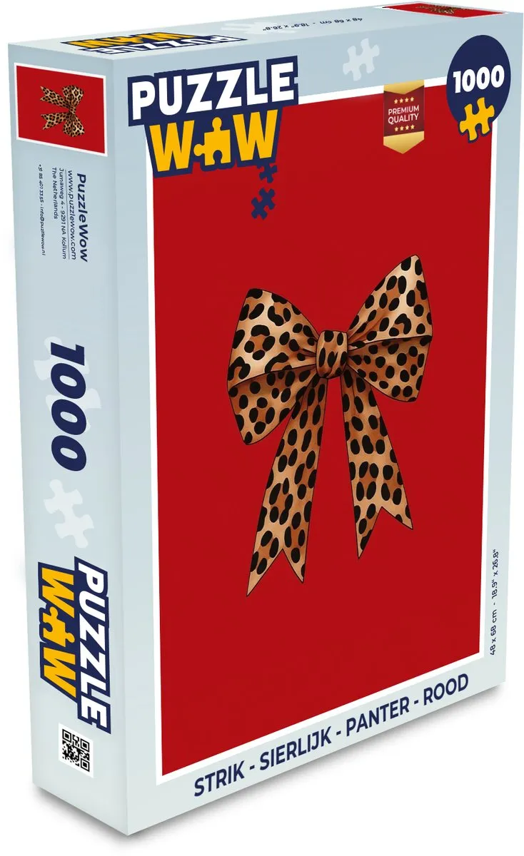 PuzzleWow Strik Panter Legpuzzel 1000 Stuks