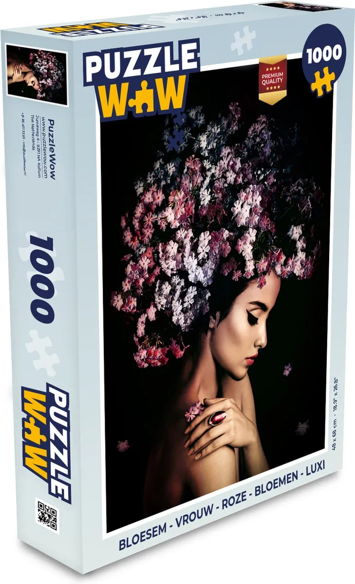 PuzzleWow Bloesem Vrouw Legpuzzel 1000 Stuks - Multicolor