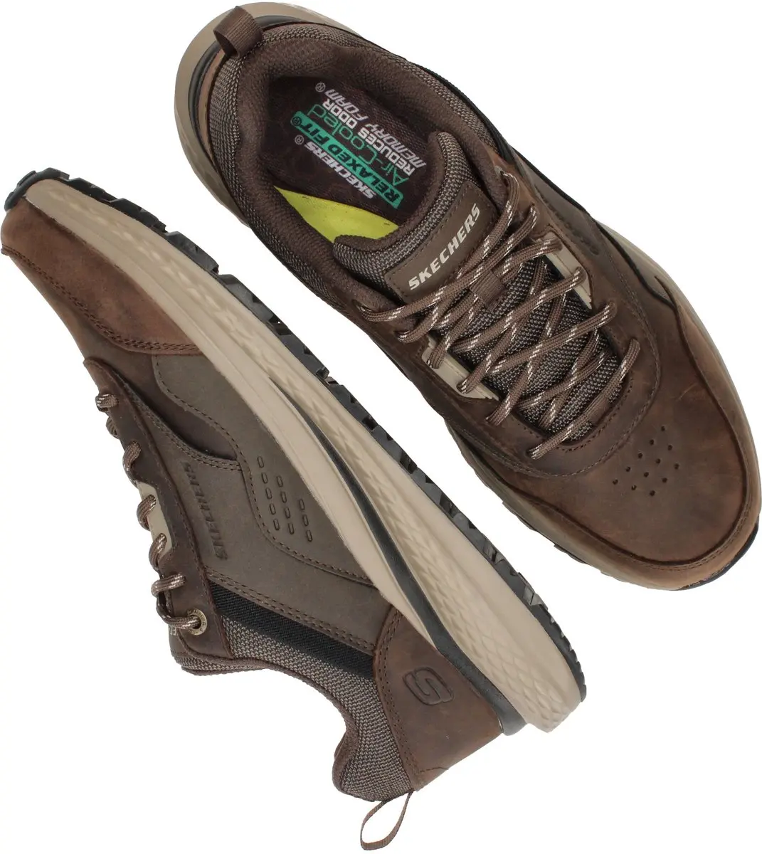 Skechers Slade Ultra Peralto Heren Veterschoenen - Donkerbruin - afbeelding 6 van 6