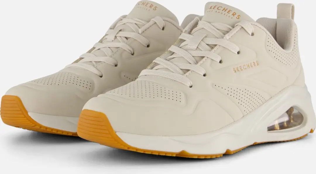 Skechers Tres Air Uno Sneakers beige Textiel