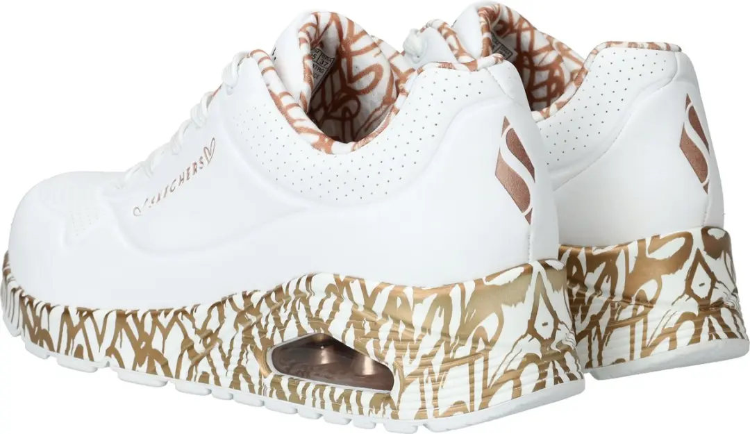 Skechers UNO Loving Love Dames Sneakers 107517 - Wit - afbeelding 6 van 6