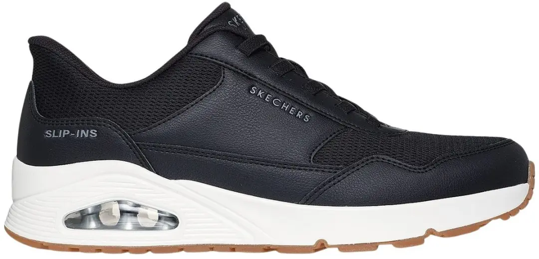 Skechers Uno Banksia Slip-Ins Heren Sneakers - 41 - Zwart