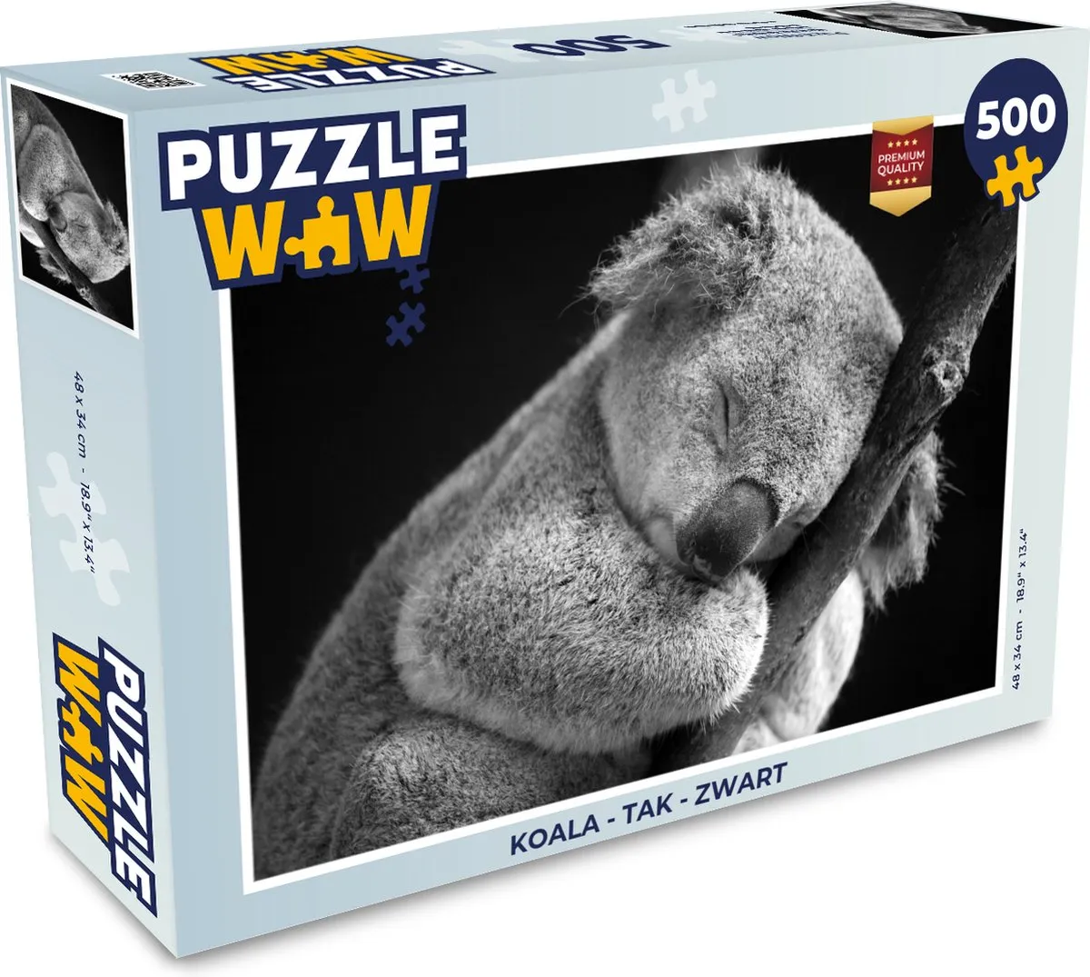 PuzzleWow Koala Tak Puzzel 500 Stuks - Multicolor
