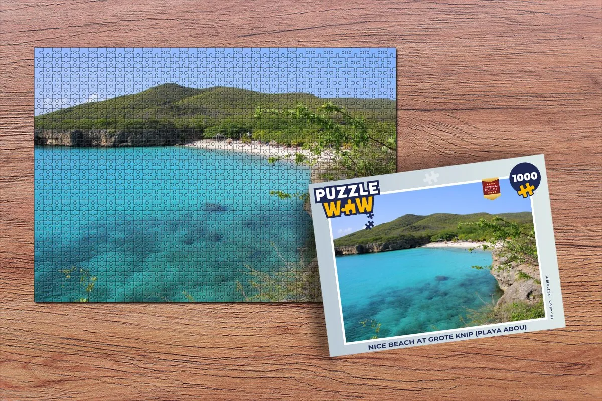 PuzzleWow Strand Curaçao Legpuzzel 1000 Stuks