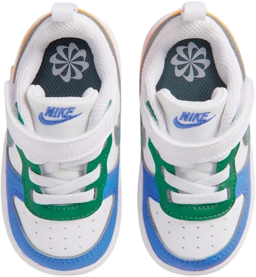 Nike Court Borough Low Recraft (TD) Sneakers - 23.5 - Wit/Blauw/Groen/Geel/Grijs - afbeelding 2 van 6