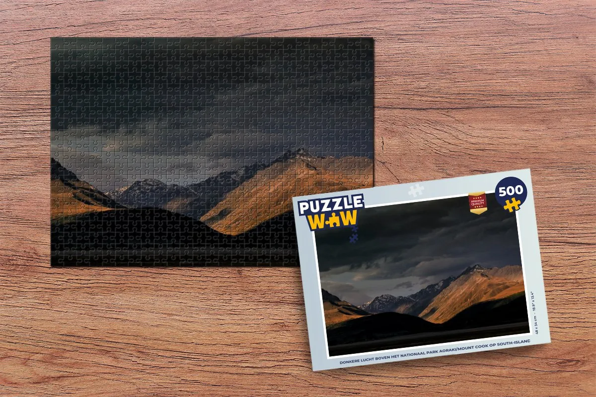 PuzzleWow Legpuzzel 500 Stuks - Aoraki/Mount Cook - Multicolor