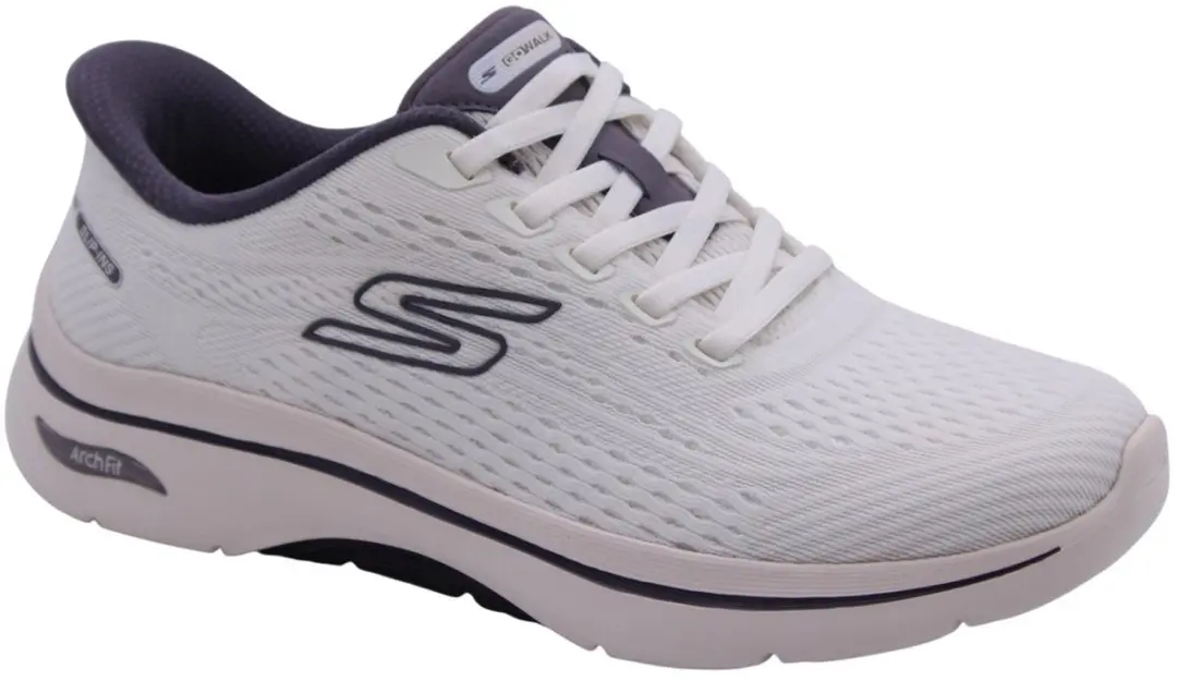 Skechers Hands-Free Slip-Ins Go Walk Arch Fit 2.0 Kathy 125342 WPR White Purple
