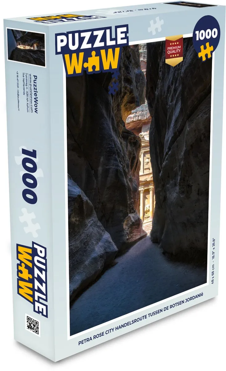 PuzzleWow Petra Rose City Handelsroute Jordanië Legpuzzel 1000 Stuks