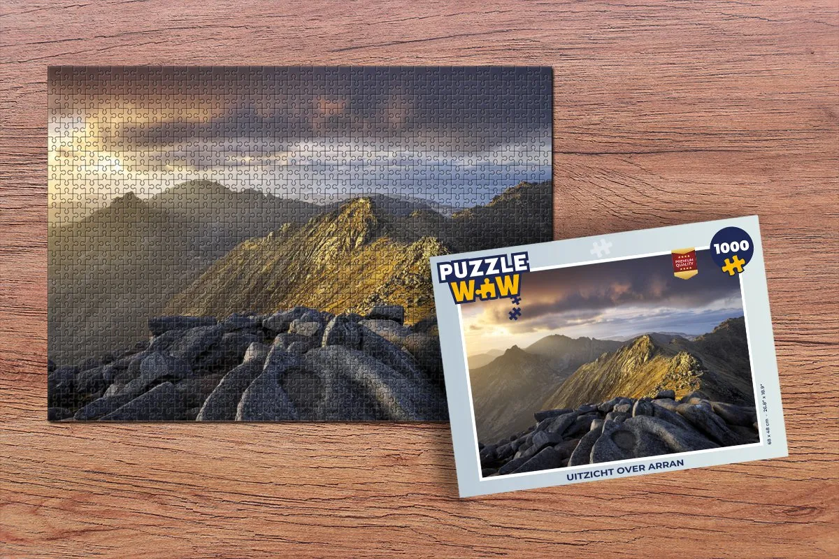 PuzzleWow Uitzicht over Arran Legpuzzel 1000 Stuks - Multicolor