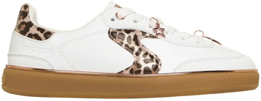 Skechers Hotshot Fame 310595L Meisjes Sneakers - 29 - Zwart/Leopard - afbeelding 5 van 6
