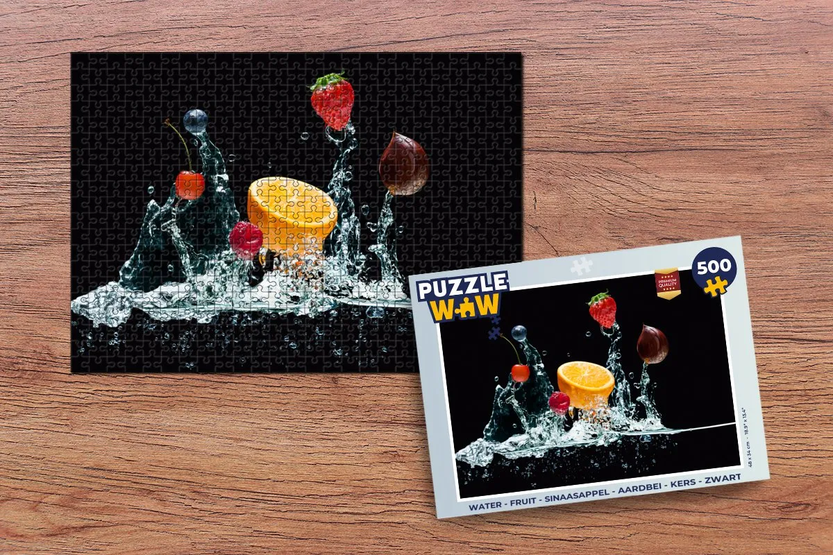 PuzzleWow Fruit Legpuzzel 500 Stuks - Multicolor