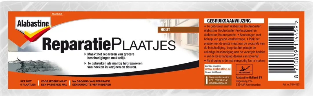 Alabastine Reparatieplaatjes