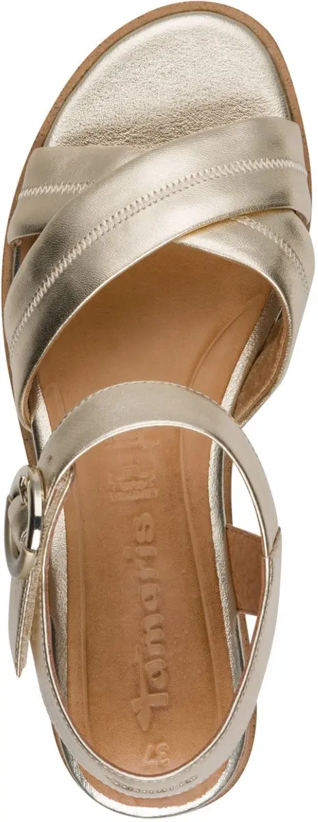 Tamaris 215247 Dames Sandalen - Goud - Maat 40