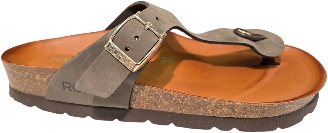 Rohde 5642 72 Teenslippers Nubuck Taupe Dames