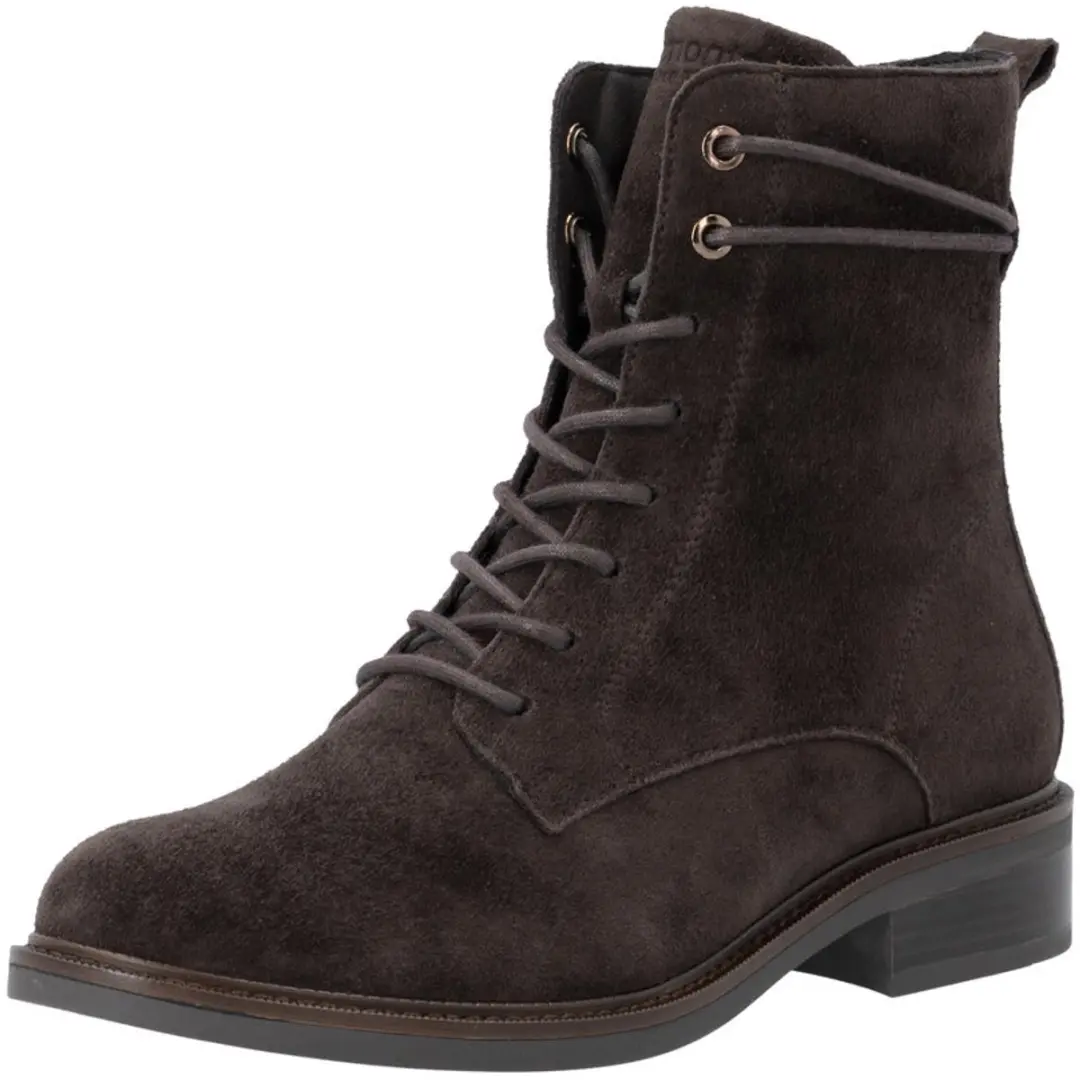 Remonte art. D2W80 25 bruin suede dames enkellaars maat 40