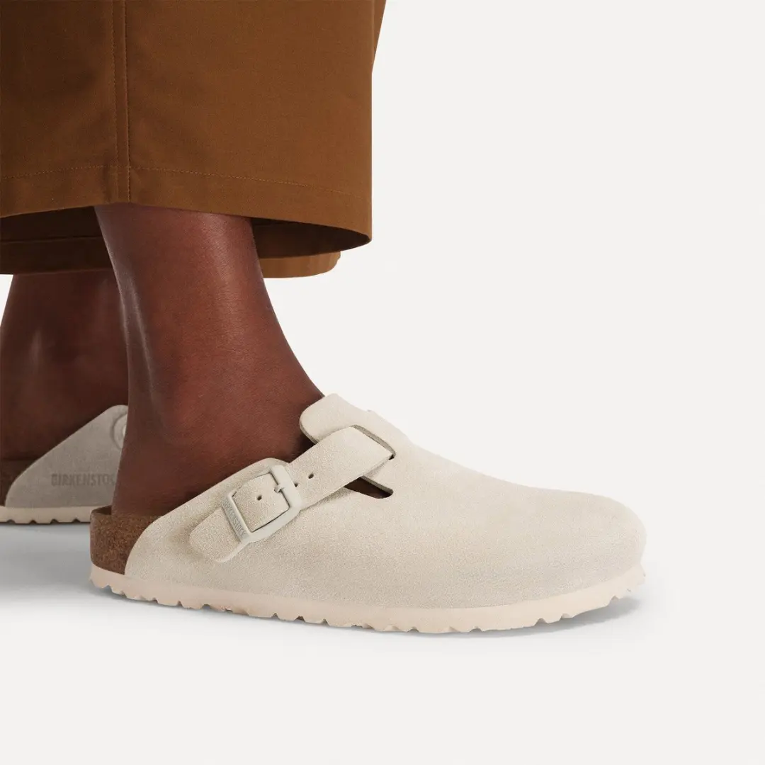 Birkenstock Boston Slides - off white - Maat 36