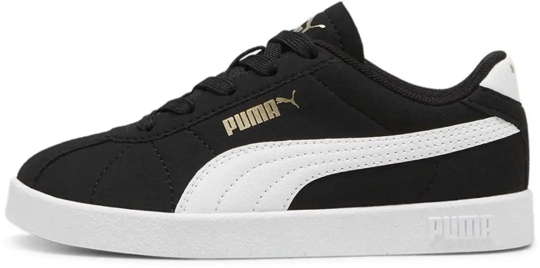 PUMA Club II Sneakers Junior 30 - Zwart/Wit - afbeelding 4 van 6