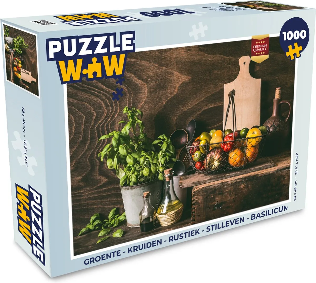 PuzzleWow Legpuzzel Basilicum 1000 Stuks - Multicolor
