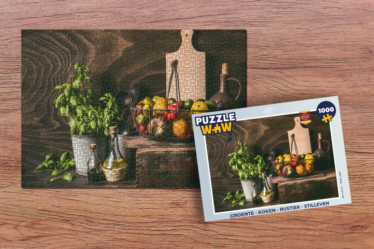 PuzzleWow Legpuzzel Basilicum 1000 Stuks - Multicolor