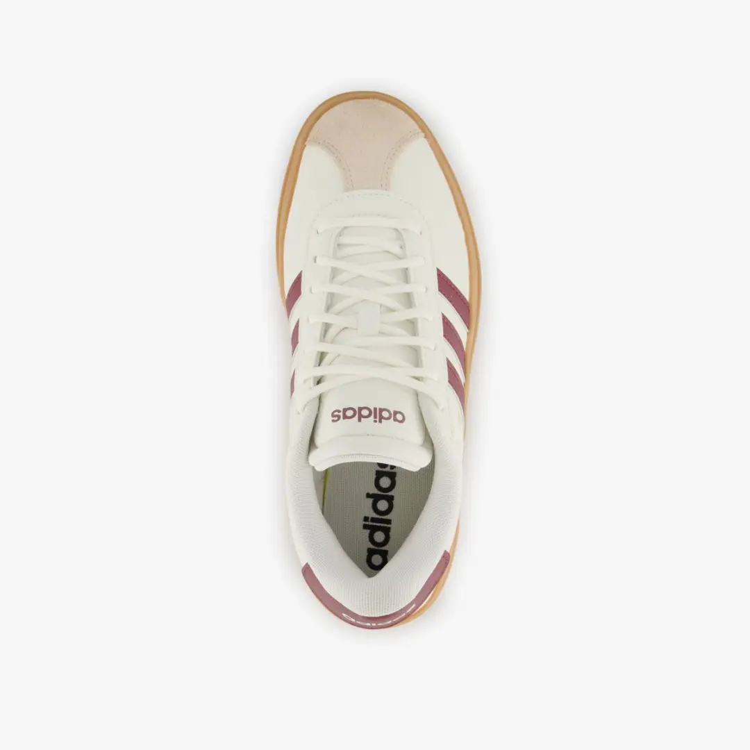 adidas VL Court Bold Sneakers Dames - 39 1/3 - Off White/Rood