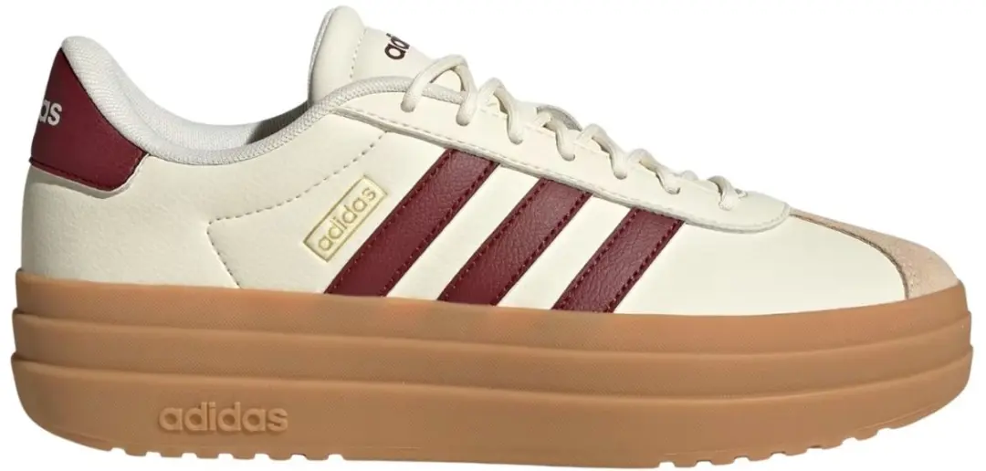 adidas VL Court Bold Sneakers Dames - 39 1/3 - Off White/Rood