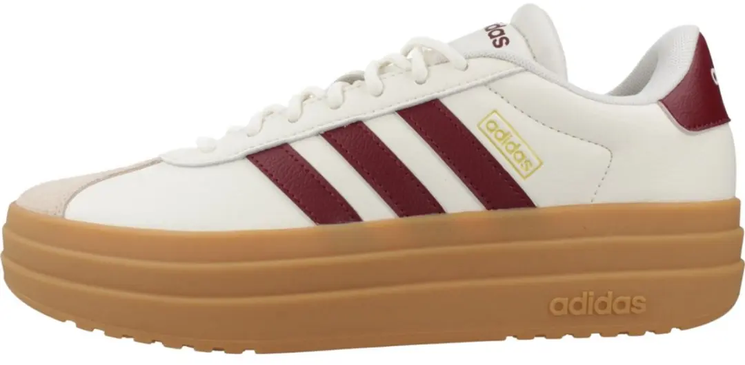adidas VL Court Bold Sneakers Dames - 39 1/3 - Off White/Rood