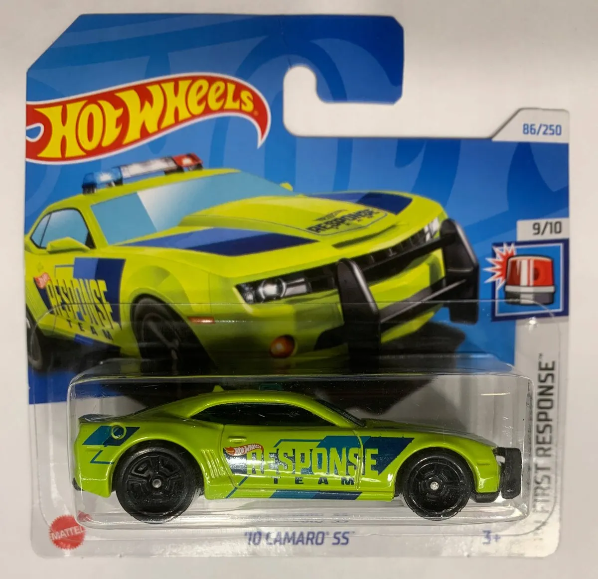 Hot Wheels 2024 '10 Camaro SS HTB63 - Blauw/Geel