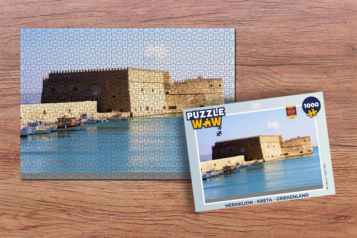 PuzzleWow Heraklion Kreta Legpuzzel 1000 Stuks - Multicolor