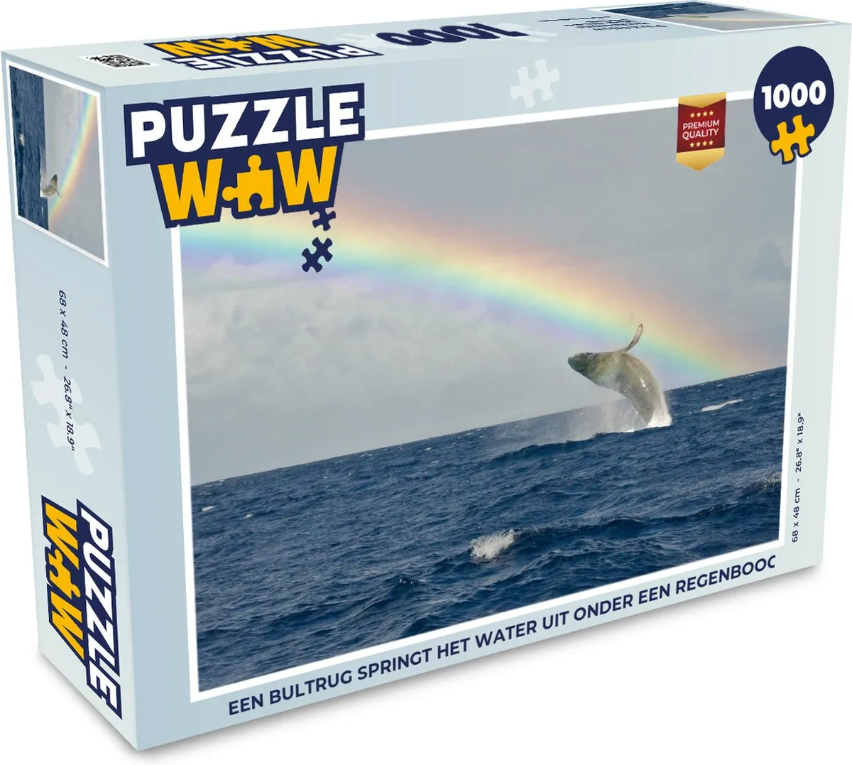 PuzzleWow Legpuzzel Een bultrug springt het water uit