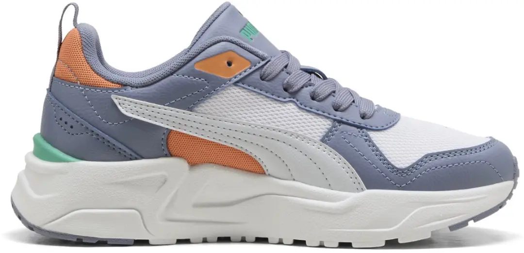 PUMA Trinity 2 LT Jr Unisex Sneakers - PUMA White-Silver Mist-Gray Sky - afbeelding 5 van 6