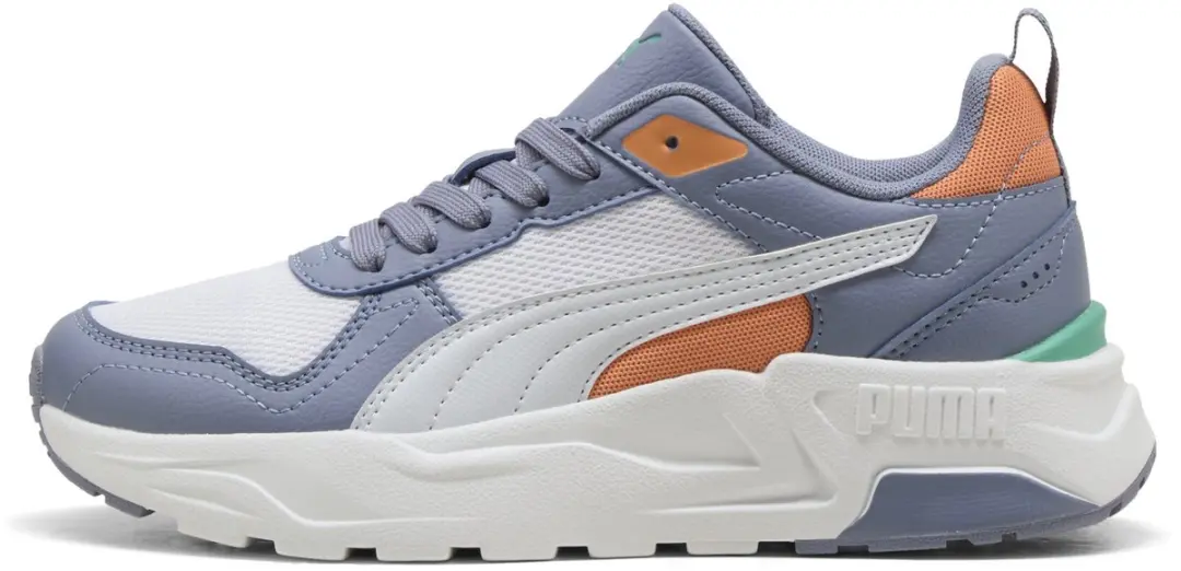 PUMA Trinity 2 LT Jr Unisex Sneakers - PUMA White-Silver Mist-Gray Sky - afbeelding 3 van 6