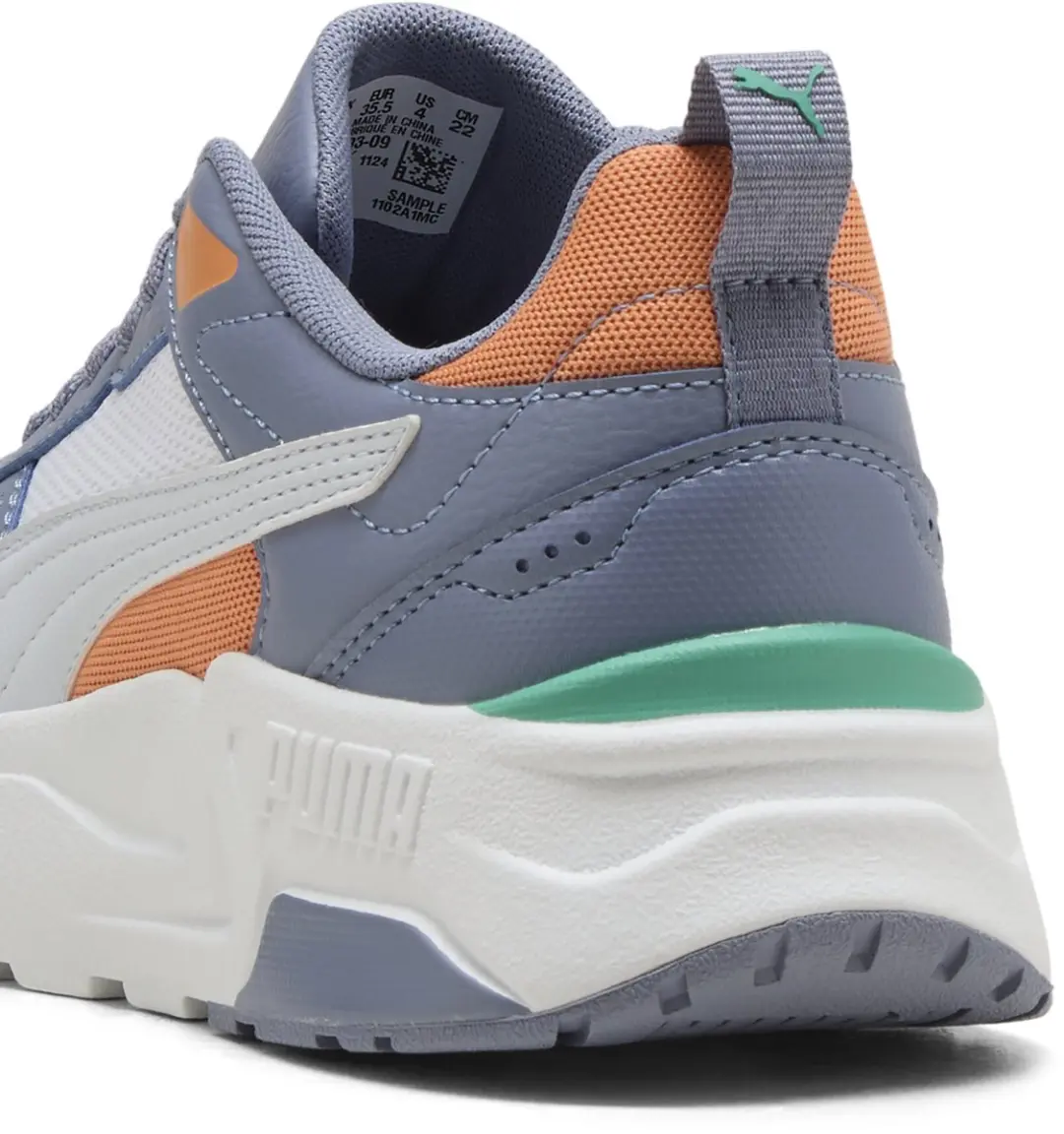 PUMA Trinity 2 LT Jr Unisex Sneakers - PUMA White-Silver Mist-Gray Sky - afbeelding 2 van 6