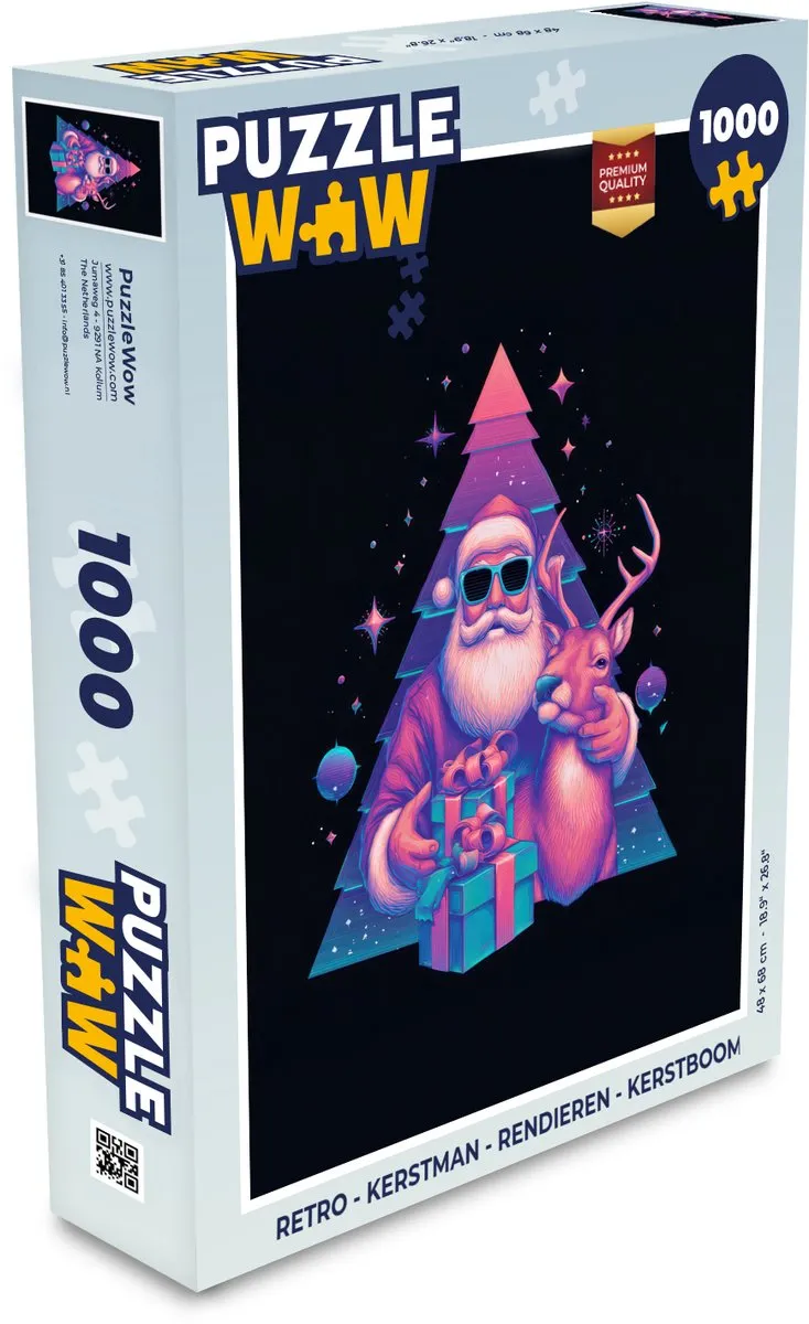PuzzleWow Kerstpuzzel 1000 Stuks