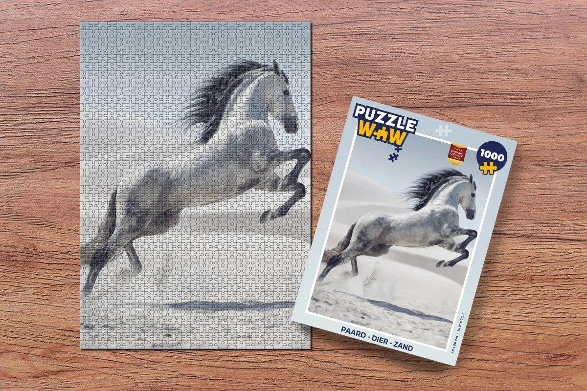 PuzzleWow Paard Legpuzzel 1000 Stuks - Multicolor
