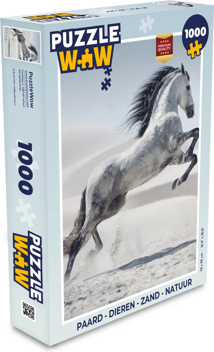 PuzzleWow Paard Legpuzzel 1000 Stuks - Multicolor