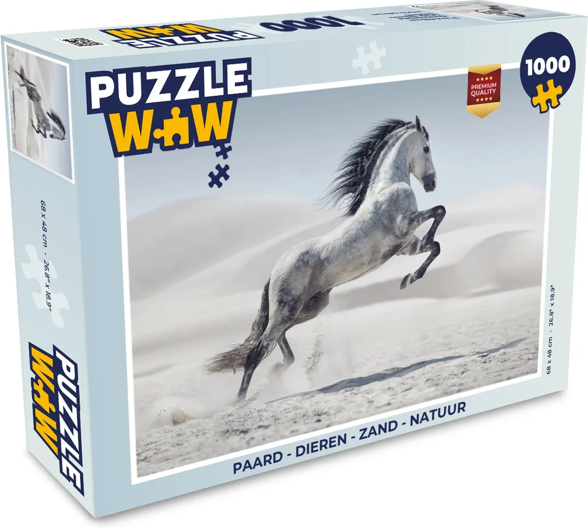 PuzzleWow Paard Legpuzzel 1000 Stuks - Multicolor