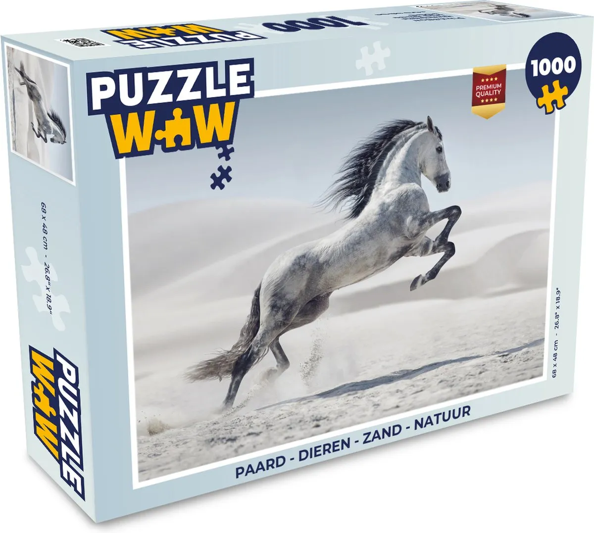 PuzzleWow Paard Legpuzzel 1000 Stuks - Multicolor
