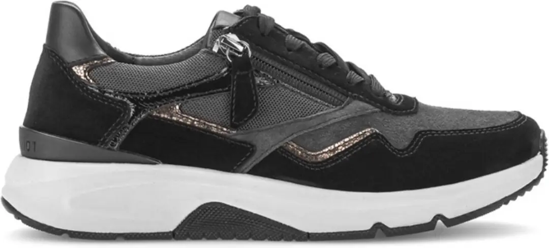 Gabor Rollingsoft Sneakers 106502 - Grijs Suede - afbeelding 3 van 6