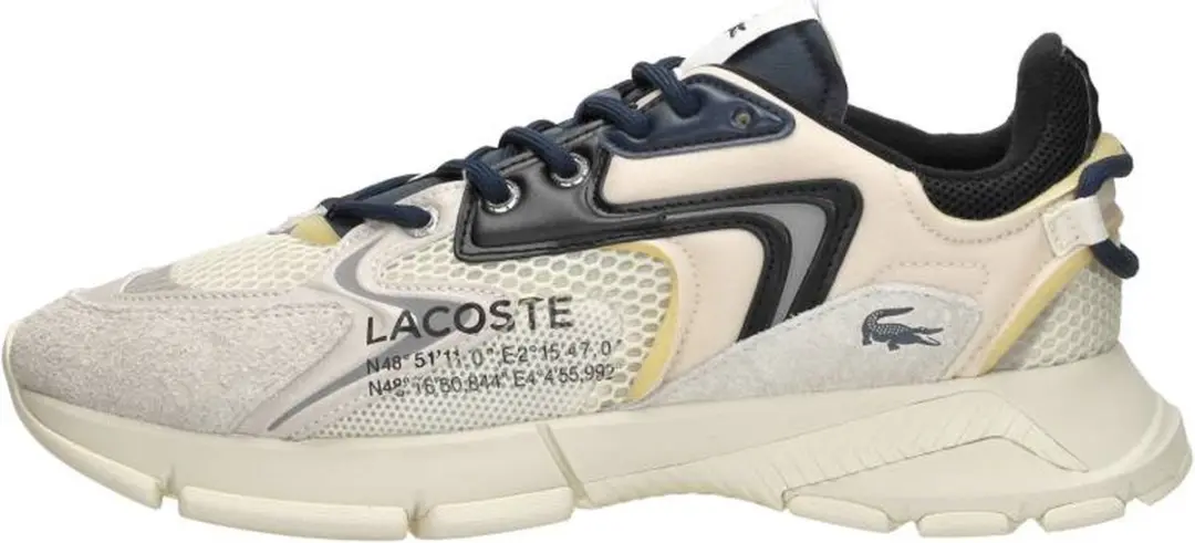Lacoste L003 Neo Heren Sneakers - Gebroken Wit/Zwart - Maat 45 - afbeelding 2 van 6